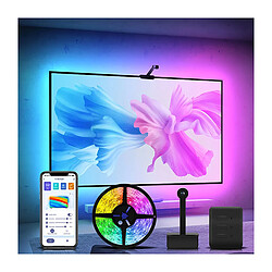 Avizar Kit LED TV Ambilight avec Caméra et Contrôle Vocal pour Écran 55"-65" Noir