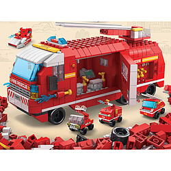 Avis Avizar Jeu de Construction 6 en 1 Thème Pompiers 1000 Briques Assemblable Rouge