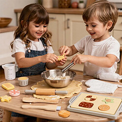 Avis Avizar Set Pâtisserie Enfant en Bois Multicolore