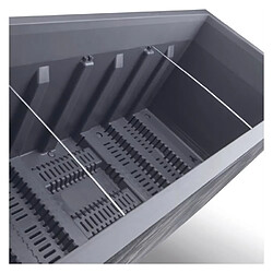 Pot Deroma Anthracite 99 cm Plastique Rectangulaire Moderne pas cher