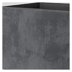 Deroma Millennium R Jardinière rectangulaire 99x39 cm Gris anthracite 28445561