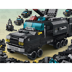 Avis Avizar Jeu Construction 6 en 1 Thème Police 1000 Briques avec Camion SWAT Armé Noir