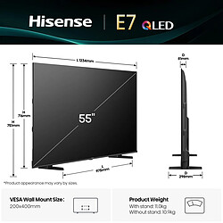 Hisense 55E77Q - Noir