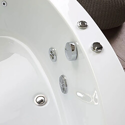 Kiamami Valentina Baignoire balnéo d'angle gauche | Ambra pas cher