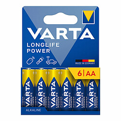 Batteries Varta longlife power aa - lr06 1,5 V AA LR06 (6 Unités)