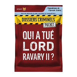 Asmodée Dossiers Criminels Pocket : Qui a tué Lord Ravary II Jeu d'ambiance - Enquête criminelle - 1 à 6 joueurs - Dès 14 ans