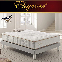 Simpur Matelas 180x200 à ressorts ensachés, 30 cm, mousse multizone, multicouche différenciée, excellente indépendance de couchage