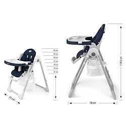 Milly mally chaise haute Bueno - Marine