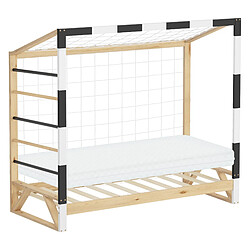 ML-Design Kinderbett mit Matratze Einzelbett Kiefernholz Jugendbett Lattenrost 80x160 cm