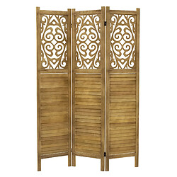 ML-Design Paravent Raumteiler Faltbare Trennwand 3 Teile Holz Raumtrenner Sichtschutzwand