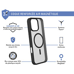 Bigben Coque Renforcée iPhone 16 Pro Max AIR FROST Compatible MagSafe Frost Noire - Garantie à vie Force Cas