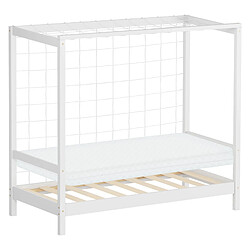 ML-Design Kinderbett mit Matratze Kiefernholz Jugendbett Einzelbett Lattenrost 70x140 cm