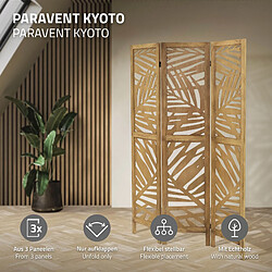 ML-Design Paravent Raumteiler Faltbare Trennwand 3 Teile Holz Raumtrenner Sichtschutzwand