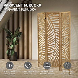 ML-Design Paravent Raumteiler Faltbare 3 Teile Trennwand Holz Raumtrenner Sichtschutzwand