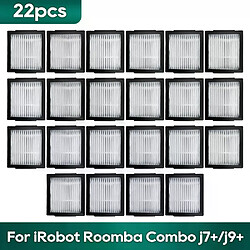 Convient aux aspirateurs robots iRobot Roomba Combo j7+, j9+, 10 Max, accessoires : sac à poussière, rouleau, brosse latérale, filtre HEPA, chiffons de nettoyage