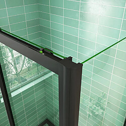 Avis Aica Sanitaire Aica Cabine De Douche 120x90x195cm Porte De Douche Avec L'amortisseur Cabine De Douche En 8mm Verre Anticalcaire Profilé Noir Mat