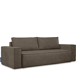 Konsimo Canapé droit 3 places - Marron