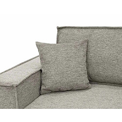 Bestmobilier Cezanne - Canapé panoramique en U 7 places convertible avec coffre en tissu texturé pas cher