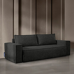 Konsimo Canapé droit 3 places - Anthracite