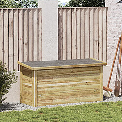 vidaXL Boîte de rangement 44x119x57 cm Bois imprégné de pin