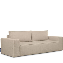 Konsimo Canapé droit 3 places - Brun