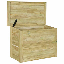 Acheter vidaXL Boîte de rangement Naturel 80 x 44,5 x 57,5 cm Pinède imprégnée