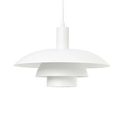 Beliani Lampe suspension HILBA Métal Blanc