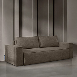 Konsimo Canapé droit 3 places - Marron