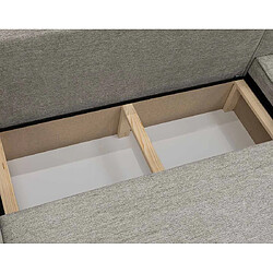 Acheter Bestmobilier Cezanne - Canapé panoramique en U 7 places convertible avec coffre en tissu texturé