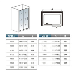 Aica Sanitaire Aica Porte De Douche 150x195cm Coulissante En Niche En 8mm Verre Anticalcaire pas cher