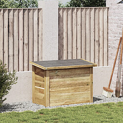 vidaXL Coffre de rangement 44x80x57 cm en bois imprégné de pin