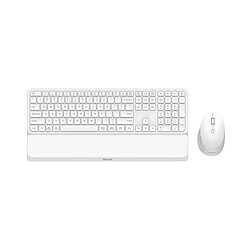 Philips 6000 series SPT6607W/16 clavier Souris incluse Universel RF sans fil + Bluetooth QWERTY Anglais Blanc
