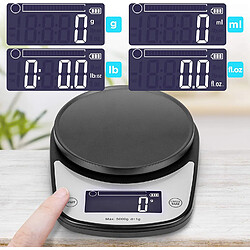 Acheter Duronic KS5000 BKSS Balance de Cuisine d'une capacité de 5 kg | Précision à 1 g | Bol en inox de 2.5 L inclus | Large écran LCD | Fonction d'ajout de poids TARE | Idéale pour la pâtisserie