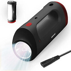 Duronic RL13 Lampe Torche et Lanterne 3 en 1 rechargeable | Torche de 240 lumens | Lanterne de 65 lumens | Jusqu'à 10h d'utilisation | Fixation murale