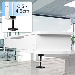 Avis Duronic DD2 WE Planche de 120 cm avec 2 Tiroirs pour Bureau | Compatible avec Plateaux TT120 TT140 TT160 de | Structure réglable en Hauteur Vendue séparément TM51 ou TM61 | Blanc | MDF