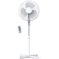 Briebe Ventilateur sur Pied Silencieux, Télécommande, Minuterie jusqu'à 7,5 Heures BRI-FN122397W B