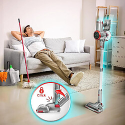 Acheter Aspirateur Balai sans fil 220W 2x Batteries Lithium rechargeables Filtre HEPA Duronic VC28