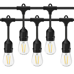 Barcelona LED Câble guirlande guinguette extérieur 10 mètres - IP44