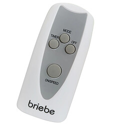 Ventilateur sur Pied Silencieux, Télécommande, Minuterie jusqu'à 7,5 Heures, 45, Blanc, Briebe, BRI-FN122397W