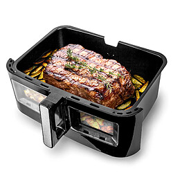 AFD1 BK Grand Panier de Cuisson de 10 Litres pour Friteuse à air AF24 de Tiroir de Cuisson A utiliser avec la Fonction Sync Cook Compatible uniquement avec AF24 et AF34 de Duronic
