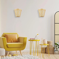 Barcelona LED Applique murale en osier "Pani"