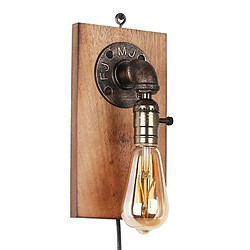 Barcelona LED Applique murale bois et métal "Older"| Vintage Series