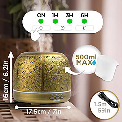 Duronic AD43 Diffuseur d'Arômes Brumisateur d'Huiles essentielles Purificateur d'air Naturel Humidificateur Aromathérapie Maison Bien être Relaxation détente apaisant Parfum