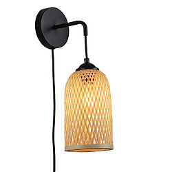 Barcelona LED Applique en osier avec prise "Frida" E27