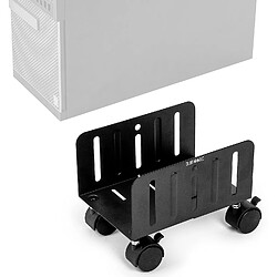 Avis Duronic DMHD2 Support pour Tour d'Ordinateur | Support à roulettes verrouillables pour Unité Centrale | Rangement sous Le Bureau | Largeur réglable de 13 à 21 cm | Charge maximale de 15 kg | Noir