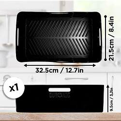 Duronic AFL2 Moule en silicone Plat Réutilisable Accessoire pour Friteuse à air Air Fryer Insert en silicone antiadhésif compatible avec AF34 AF24 ou autres airfryers