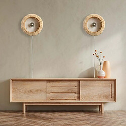 Barcelona LED Applique en osier "Berlam".