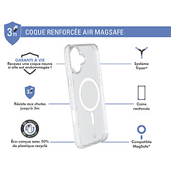 Bigben Coque Renforcée iPhone 16 AIR Compatible MagSafe Transparente - Garantie à vie Force Case