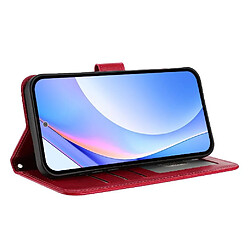 Avis Motorola MOTO G53 5G de Étui Pour de téléphone Blocage RFID Cuir PU Flip Folio Support de baillou pour fentes à cartes Magnétique FOXDOCK Rouge