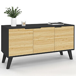 Idmarket BUFFET BAS SCANDI FINN NOIR